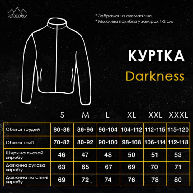 Куртка Pobedov Darkness Чорний - 8