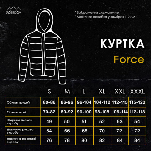 Куртка Pobedov Force Чорний - 6