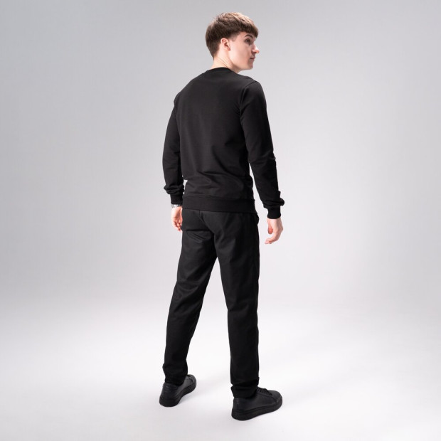 Комплект Свитшот 001 + Штаны Pobedov Step Черный - 1