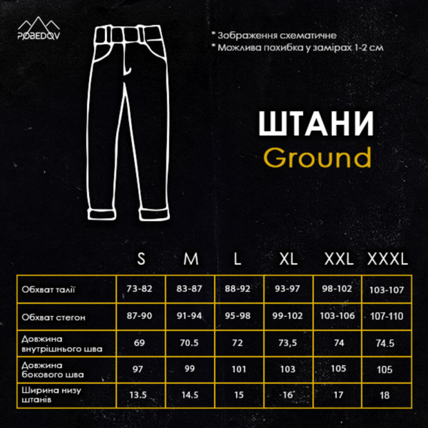 Комплект футболка Slavni Unity + джоггеры Pobedov Ground Сталево-чорний - 3