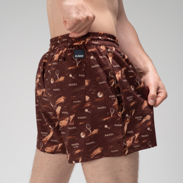 Шорти для плавання Slavni Swimming Pool Print Padel Brown - 4