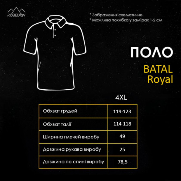 Поло Pobedov Royal Batal Темно-синий - 8