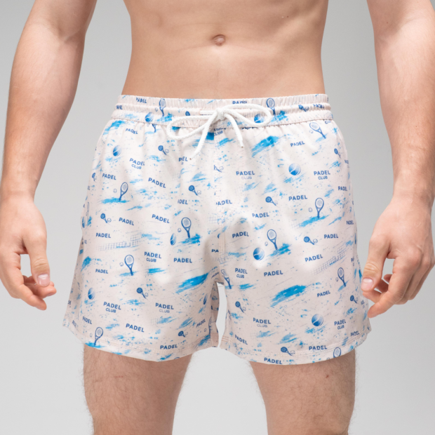 Шорти для плавання Slavni Swimming Pool Print Padel Cream - 