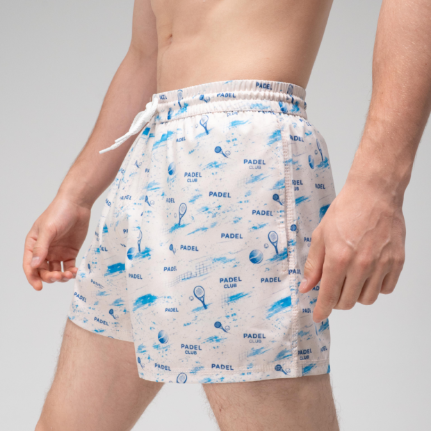 Шорты для плавания Slavni Swimming Pool Print Padel Cream - 1