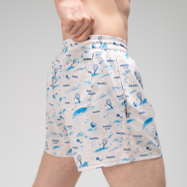 Шорты для плавания Slavni Swimming Pool Print Padel Cream - 4