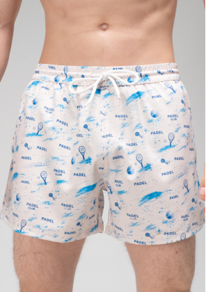 Недавно просмотренные Шорты для плавания Slavni Swimming Pool Print Padel Cream