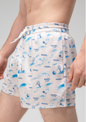 Недавно просмотренные Шорты для плавания Slavni Swimming Pool Print Padel Cream 2