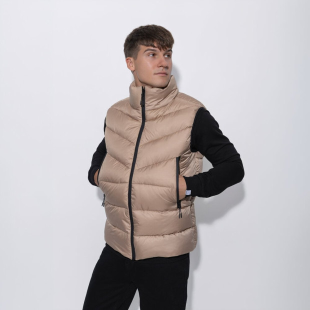 Жилет Pobedov Puffer Бежевий - 1