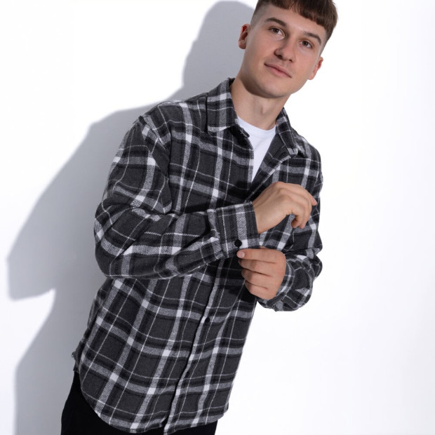 Сорочка Slavni Slate Темно-сірий - 3