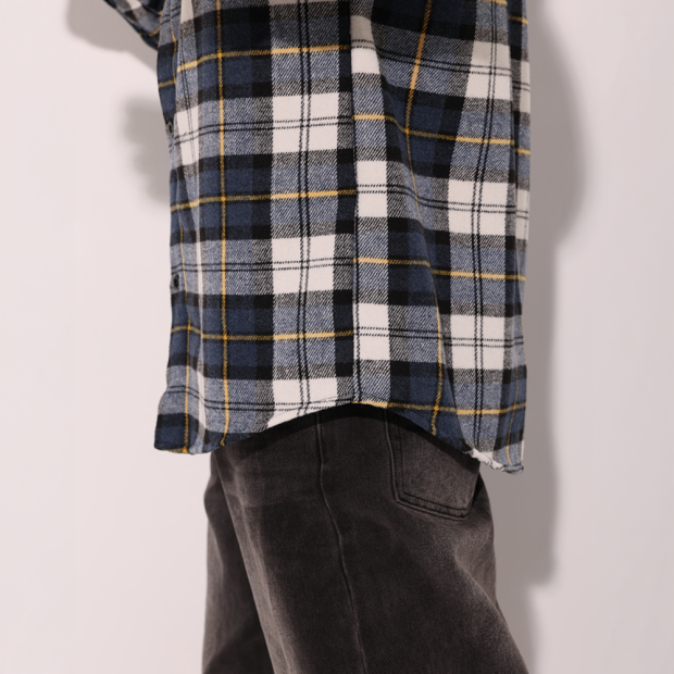 Рубашка Pobedov Tartan Синьо-блакитний - 4