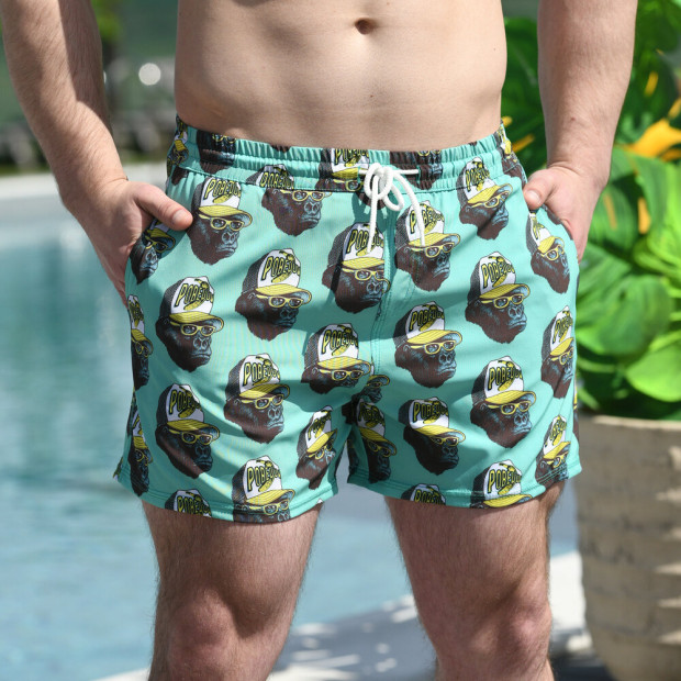 Шорти для плавання Pobedov Pool day Mavpy Ментоловий - 1
