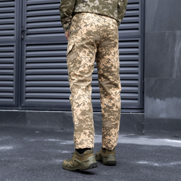 Штани-карго Pobedov Tactical Rip-Stop Піксель - 1