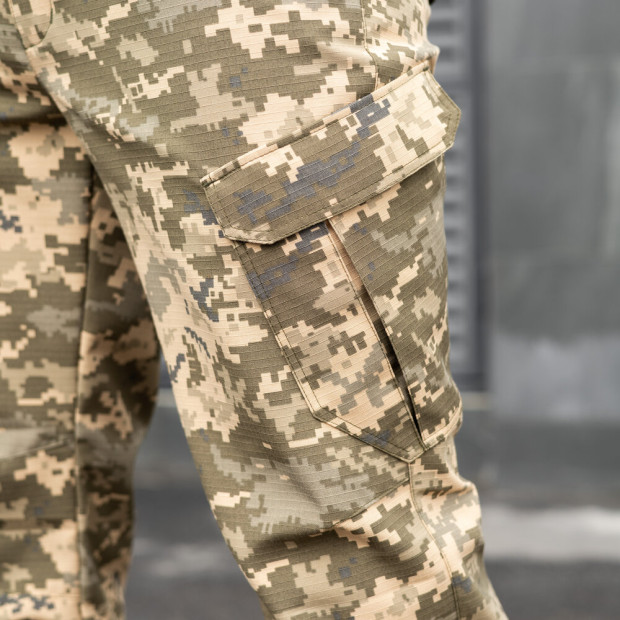 Штани-карго Pobedov Tactical Rip-Stop Піксель - 5