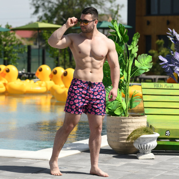 Шорти для плавання Pobedov Pool day Ponchiki Темно-синій - 4
