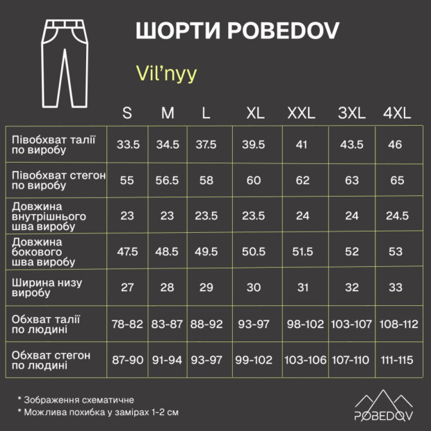 Шорти Pobedov Vil’nyy Темно-синій - 6
