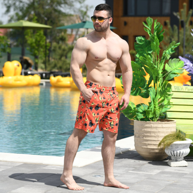 Пляжні шорти Pobedov Vocation Sobaki oranzh Помаранчевий - 6