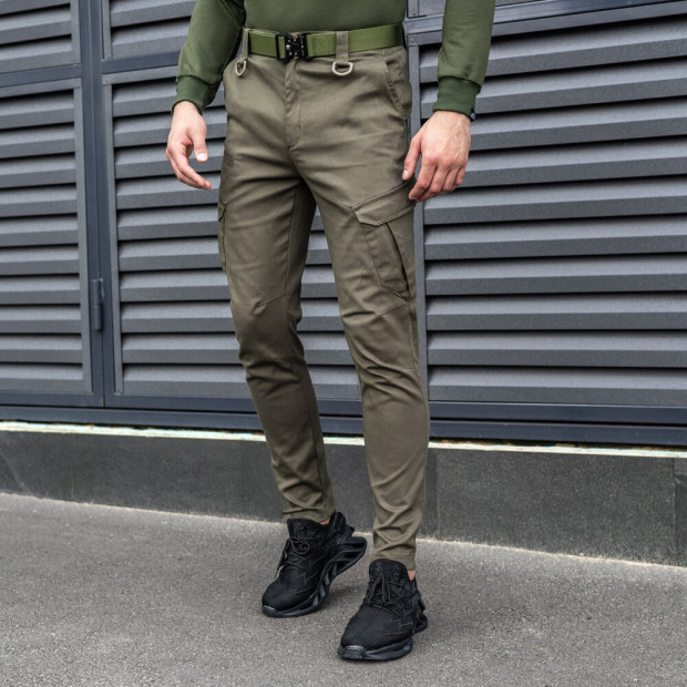 Штани-карго Pobedov Tactical Хакі - 1