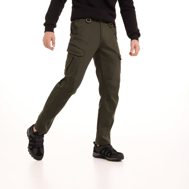 Штани-карго Pobedov trousers Tactical ЗИМА Хакі - 1