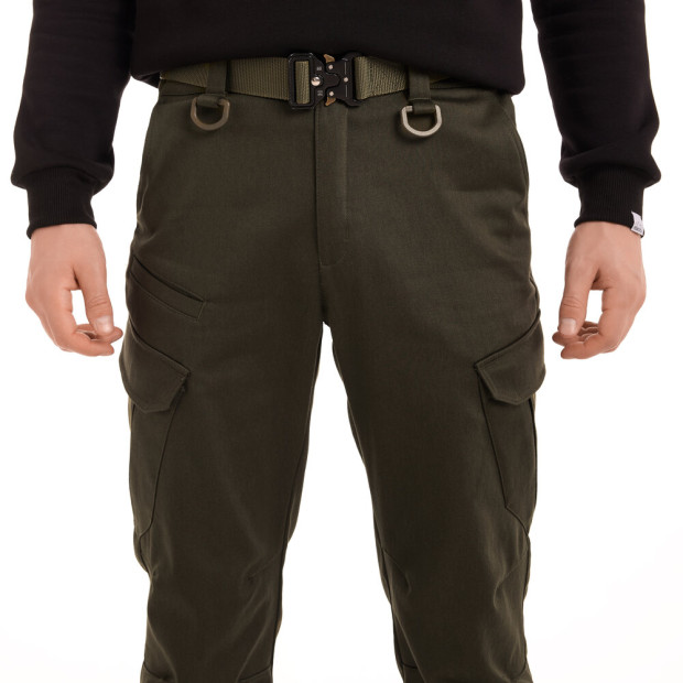 Штани-карго Pobedov trousers Tactical ЗИМА Хакі - 4
