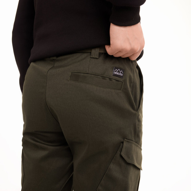 Штани-карго Pobedov trousers Tactical ЗИМА Хакі - 7