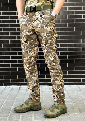 Штани-карго Pobedov Tactical Soft Waterproof Fixed Піксель
