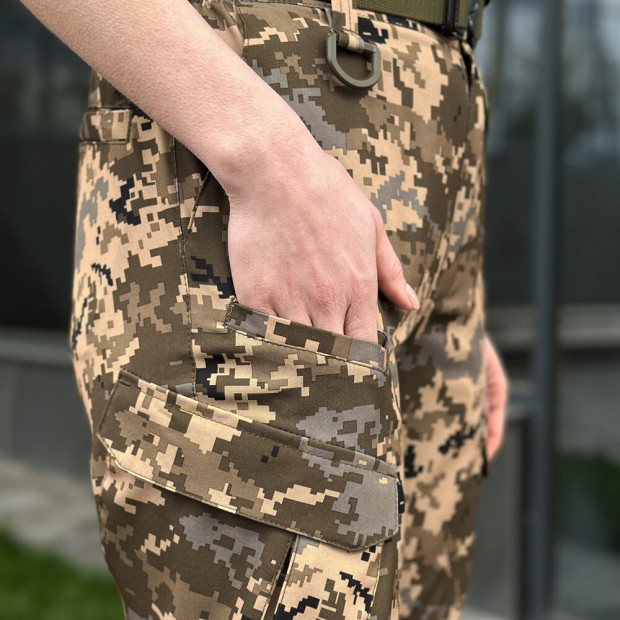 Штани-карго Pobedov Tactical Soft Waterproof Жіночі Піксель - 5