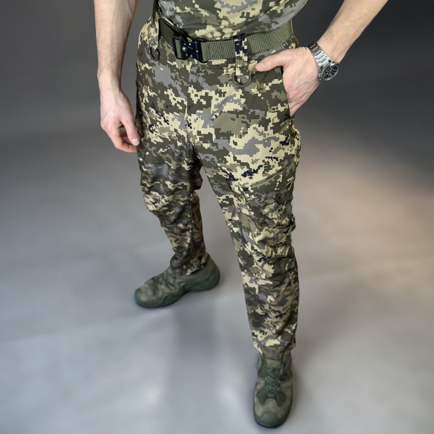 Штани-карго Pobedov Tactical Soft Waterproof Піксель - 3