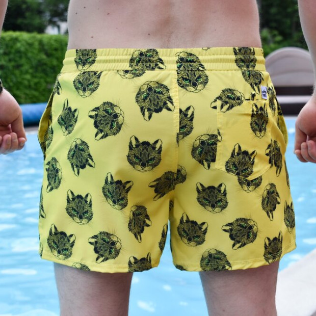 Шорты для плавания Pobedov Pool day Kotiki Желтый - 3