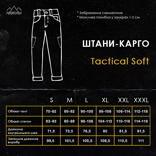 Штани-карго Pobedov Tactical Soft