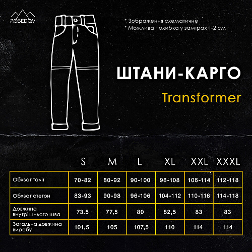 Штани-карго Pobedov Transformer